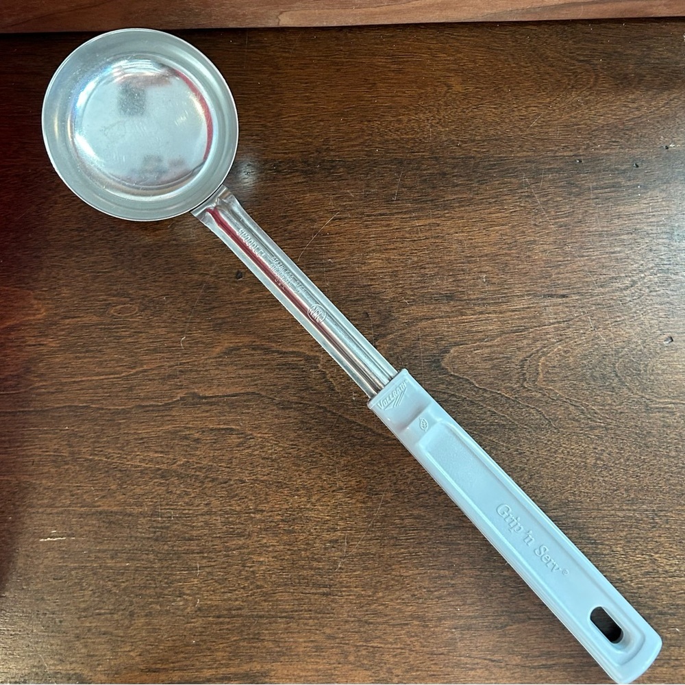 Stainless Steel Measuring Scoop with Gray Handle